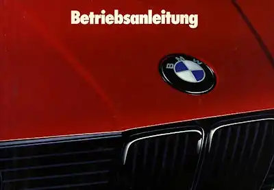 BMW 3er Bedienungsanleitung 1990