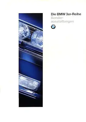 BMW 3er Sonderausstattung Prospekt 1995