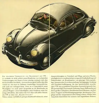 VW Käfer Prospekt 1.1953