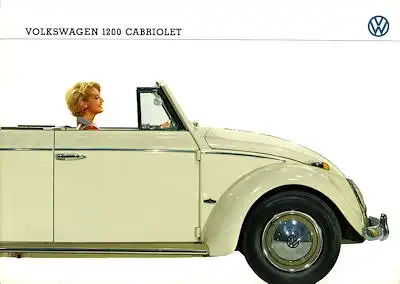 VW Käfer Cabriolet Prospekt ca. 1962