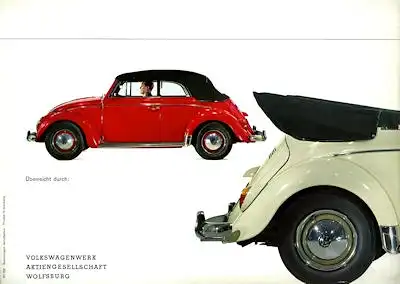 VW Käfer Cabriolet Prospekt ca. 1962