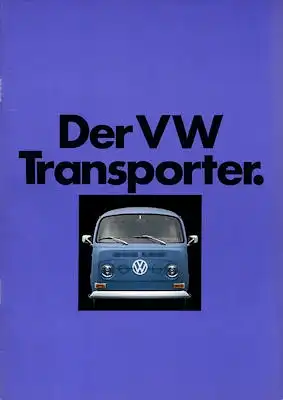 VW T 2 Transporter Prospekt 8.1971