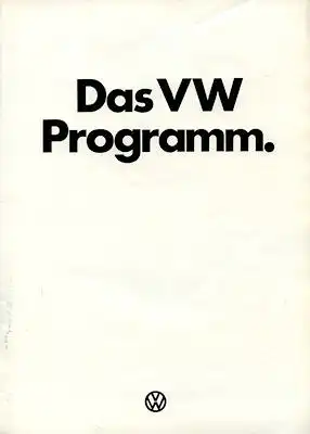 VW Programm 8.1974