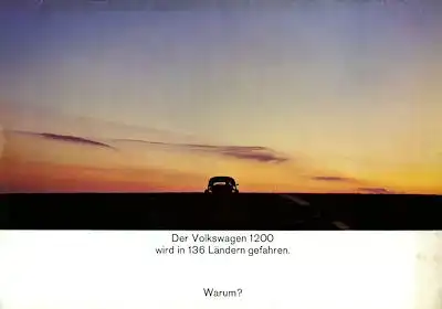 VW Käfer Prospekt 1.1965