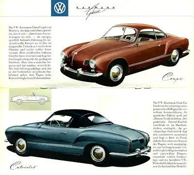 VW Programm ca. 1958