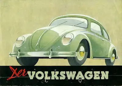 VW Käfer Typ 11 und 11a Prospekt ca. 1950