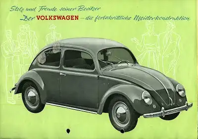 VW Käfer Typ 11 und 11a Prospekt ca. 1950