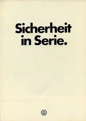 VW Sicherheits-Prospekt 9.1975