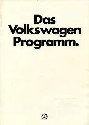 VW Programm 8.1976