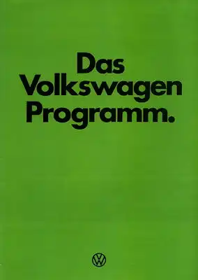 VW Programm 1.1978