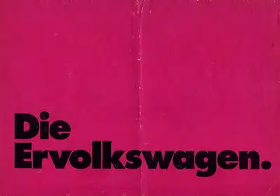 VW Programm 1970