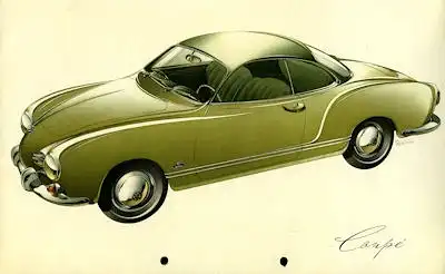 VW Karmann Ghia Prospekt 1956