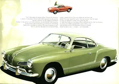 VW Karmann Ghia Prospekt ca. 1958 e