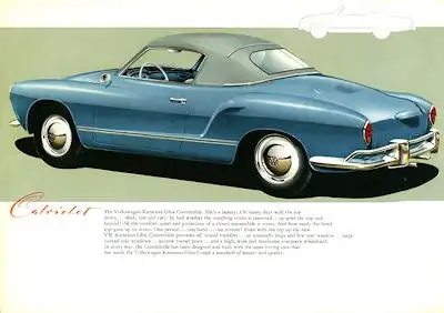 VW Karmann Ghia Prospekt ca. 1958 e