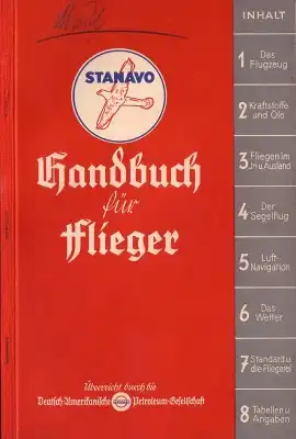 Stanavo Handbuch für Flieger 1936