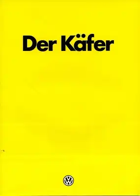 VW Käfer Prospekt 8.1981