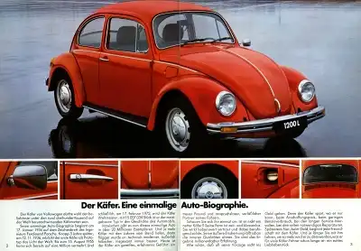 VW Käfer Prospekt 8.1981