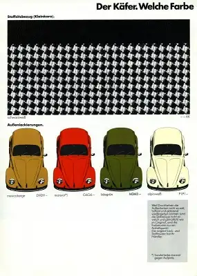 VW Käfer Prospekt 8.1981