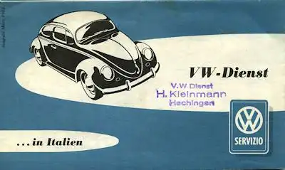 VW Dienst in Italien 3.1955