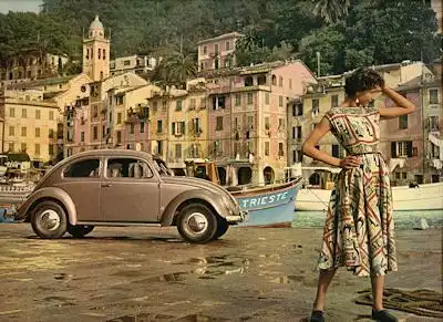 VW Fotoband Gute Fahrt durch ganze Jahr 1956