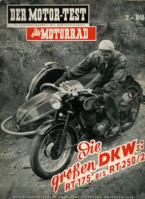 DKW RT 250/2 Motor-Test 1954