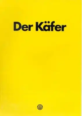 VW Käfer Prospekt 1.1978