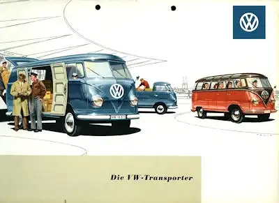 VW Mappe für T 1 Prospekte 1958