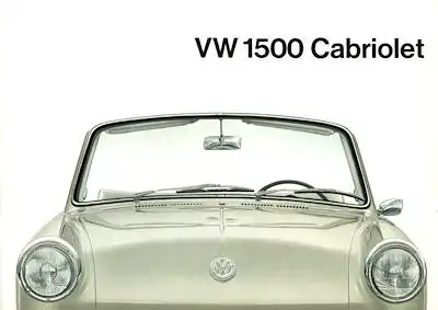 VW 1500 Cabriolet Prospekt 1962