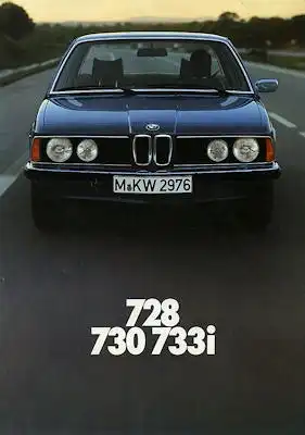 BMW 728 730 733i Prospekt 1977