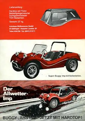 VW Buggy Prospekt ca. 1970