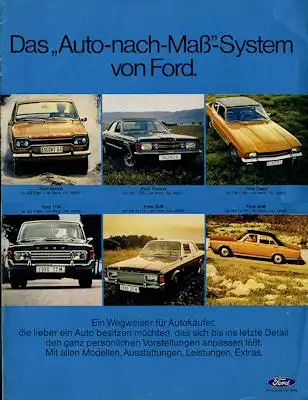 Ford Programm ca. 1971