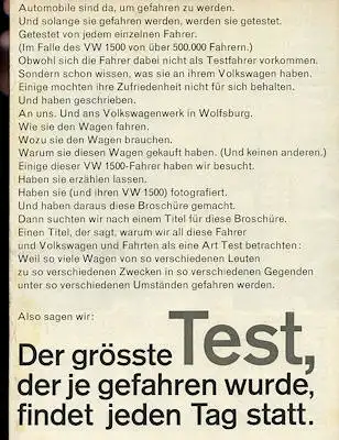 VW 1500 Test 9.1964