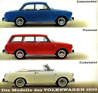 VW 1500 Prospekt 1962