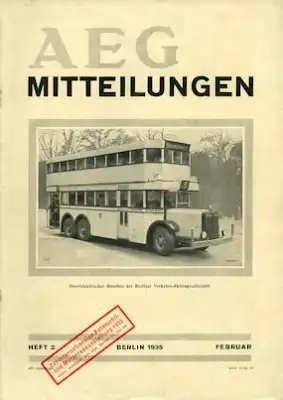 AEG Mitteilungen 1935 Heft 2