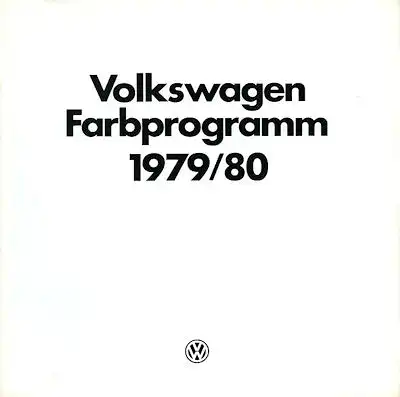 VW Farbprogramm 1979 / 80