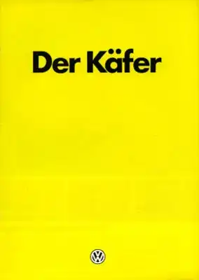 VW Käfer Prospekt 1.1980