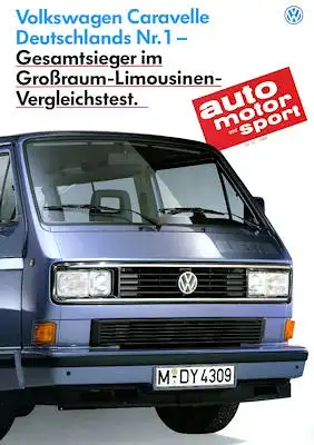 VW T 3 Caravelle Test 1990