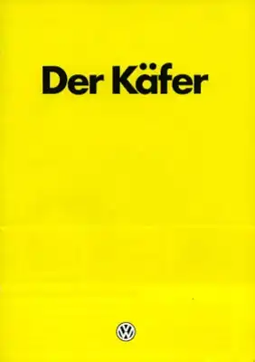 VW Käfer Prospekt 1.1982