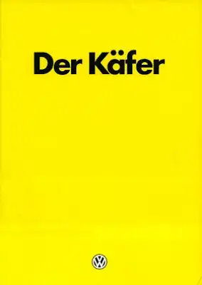 VW Käfer Prospekt 8.1982