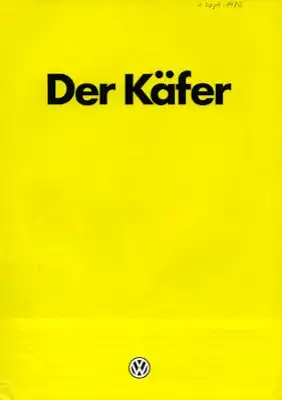 VW Käfer Prospekt 8.1983