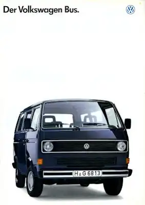 VW T 3 Bus Prospekt 1987