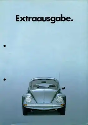 VW Käfer Prospekt Extraausgabe. 9.1983