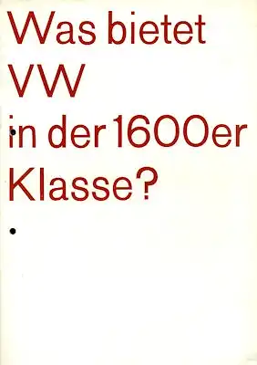 VW 1600 Prospekt 8.1966