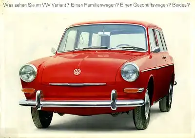 VW 1500 Variant Prospekt 8.1964
