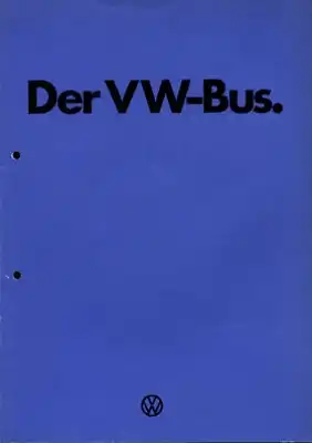 VW T 2 Bus Prospekt 1974