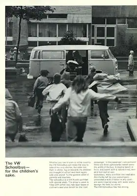 VW T 2 Schoolbus Prospekt 8.1975 e