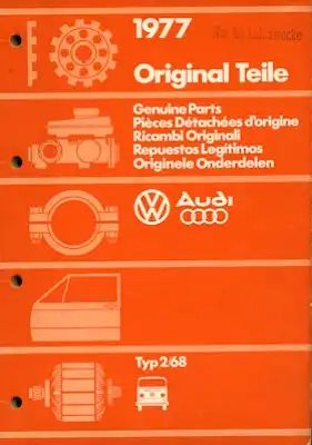 VW T 2 Ersatzteilliste 1977