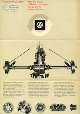 VW Austauschteile Prospekt 10.1966