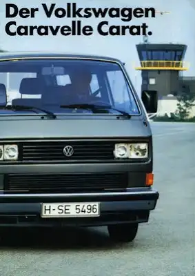 VW T 3 Caravelle Carat Prospekt 1986