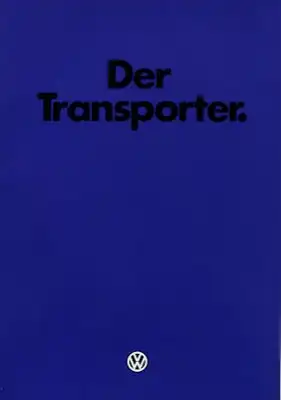 VW T 3 Transporter Prospekt 1982